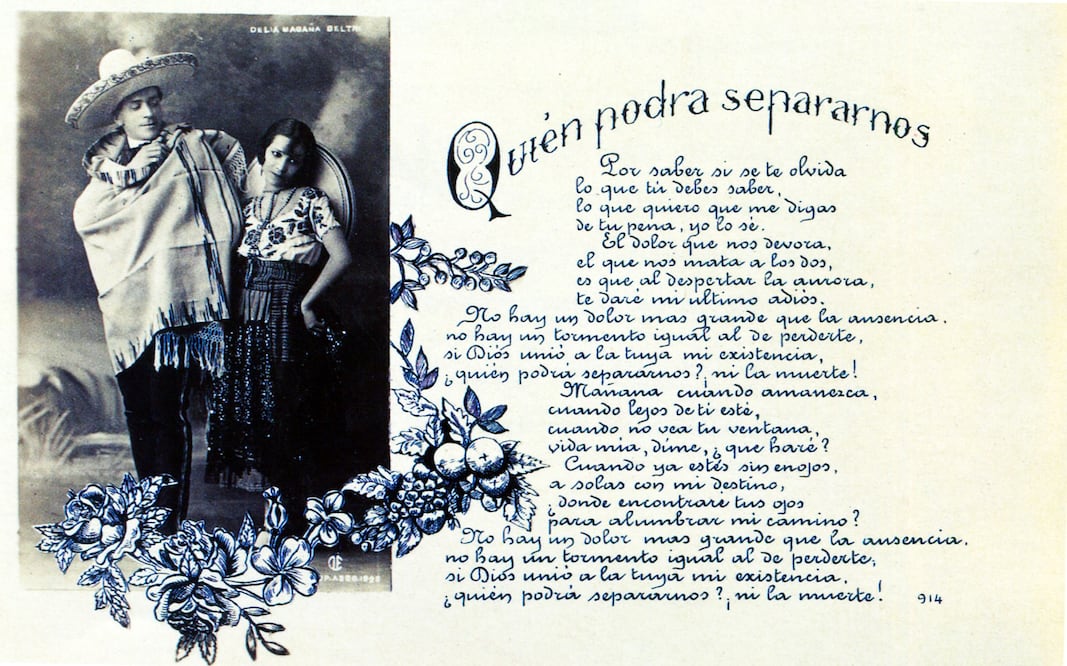 Cuando el amor se cantaba en una postal