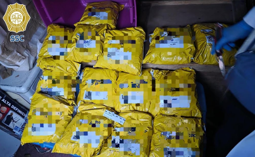 Presuntamente, habrían sido utilizadas bolsas y empaques de empresas de paquetería para trasladar o distribuir la droga sin levantar sospechas. | Foto: Especial.