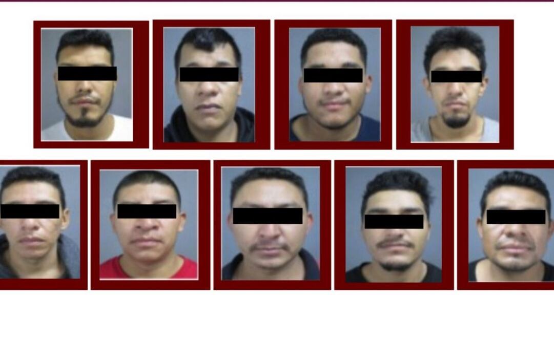 Dictan 160 años de prisión para 9 integrantes de banda delictiva de Hidalgo (27/07/2025). Foto: Especial