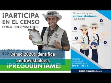 Déjate contar: identifica a los entrevistadores del Censo 2020