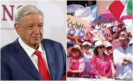 AMLO considera que el movimiento opositor Marea Rosa está muy “menguado”