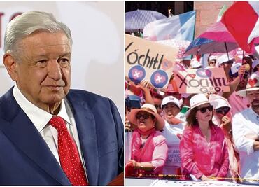 AMLO considera que el movimiento opositor Marea Rosa está muy “menguado”