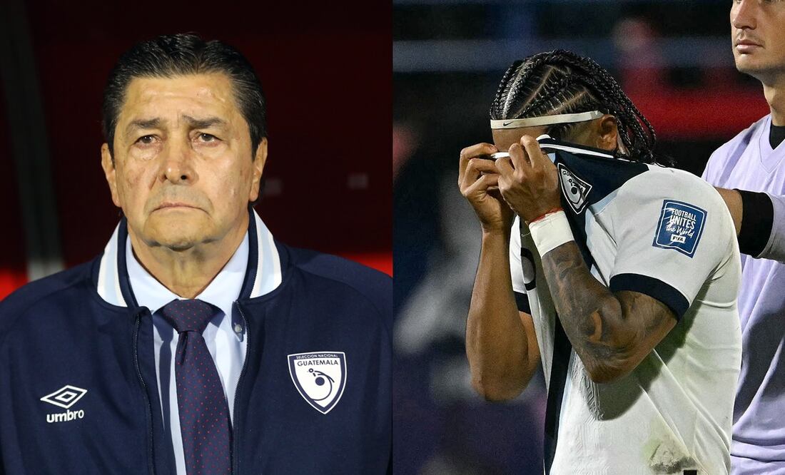 Luis Fernando Tena recibe críticas por eliminación de Guatemala rumbo al Mundial 2026 / Foto: EFE-AFP