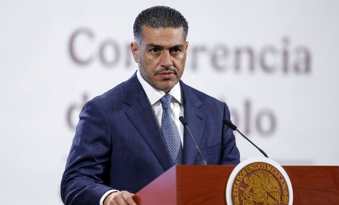 El secretario de Seguridad y Protección Ciudadana del Gobierno de México (SSPC), Omar García Harfuch. Foto: EFE/ Sáshenka Gutiérrez