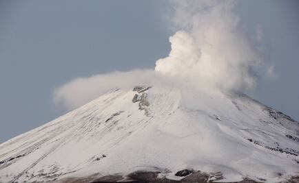Popocatépetl registra 49 exhalaciones de vapor, agua y gas