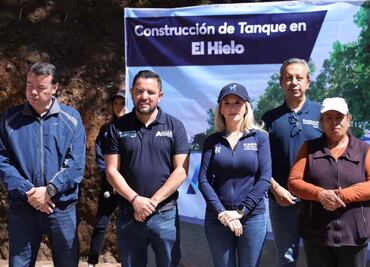 Gobierno de Huixquilucan construye tanque de almacenamiento de agua potable en comunidad de "El Hielo"