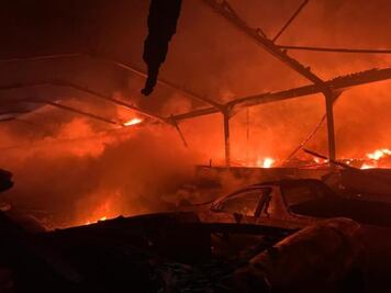 Revelan nuevas fotos del incendio provocado que destruyó 80 superautos