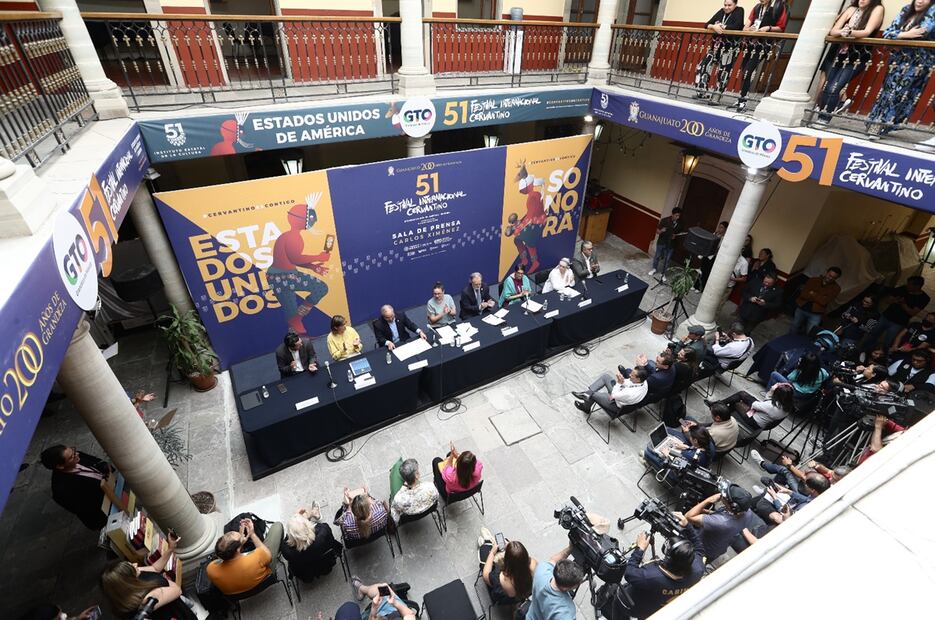 Conferencia del balance final del Festival Internacional Cervantino 2023.
Fotos: EL UNIVERSAL / Berenice Fregoso