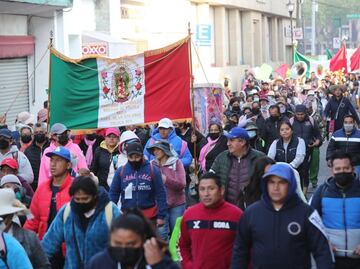De Toluca al Tepeyac, cientos de peregrinos se dirigen a la Basílica de Guadalupe: FOTOS