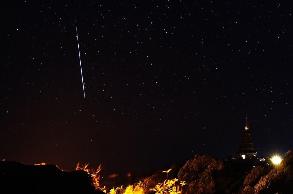 Avistamiento de las Gemínidas. Foto: EFE / Rungroj Yongrit, archivo