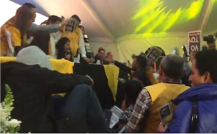 Zafarrancho entre militantes del PRD provoca suspensión temporal de Congreso