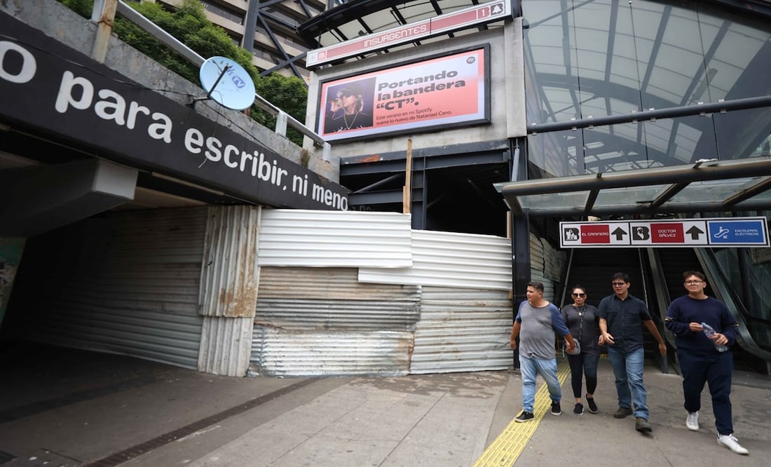Así luce la Glorieta de Insurgentes tras la intervención del gobierno para recuperar el espacio público. Foto: Diego Simón