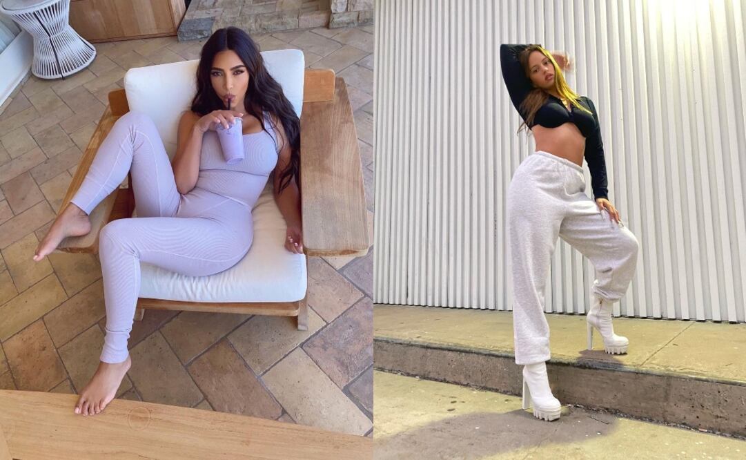 ¿Te imaginabas un duelo de estilo entre Rosalía y Kim Kardashian West? / Fotos: @rosalia.vt @kimkardashian