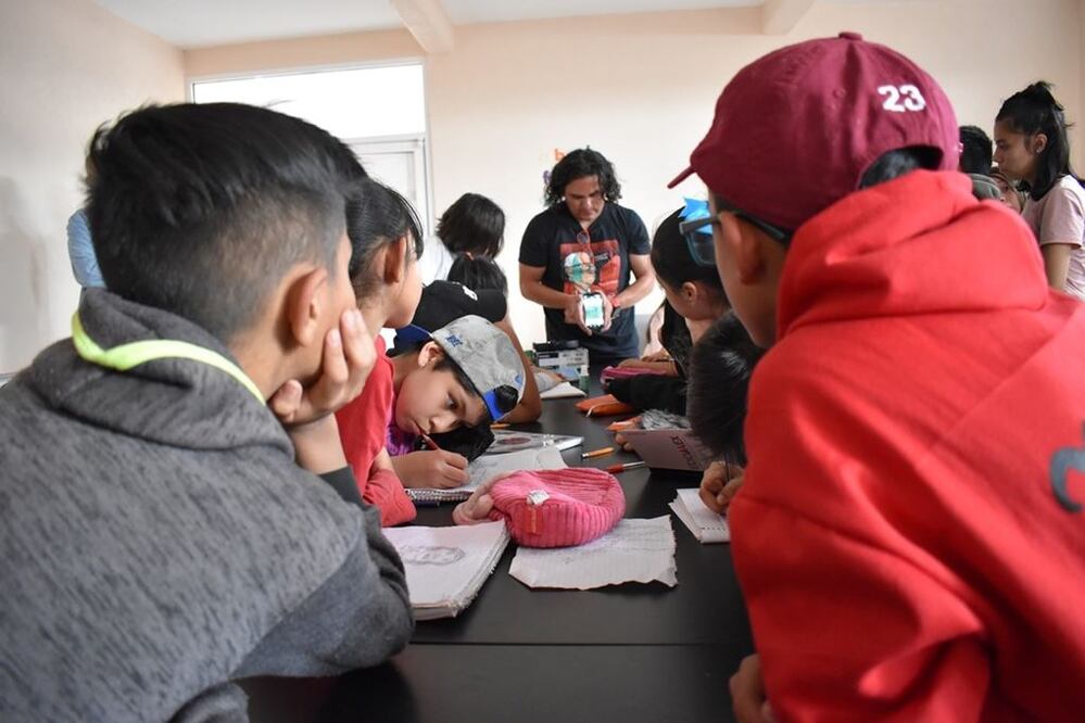 Actividades en un Semillero Creativo en Ixtapaluca, Estado de México. CORTESÍA: SECRETARÍA DE CULTURA