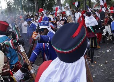 FOTOS: Así se vivió la representación de la Batalla de Puebla en el Peñón de los Baños