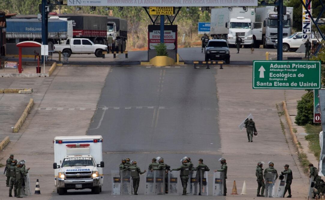 La frontera entre Brasil y Venezuela permanece cerrada desde el jueves por orden de Nicolás Maduro. Foto: EFE