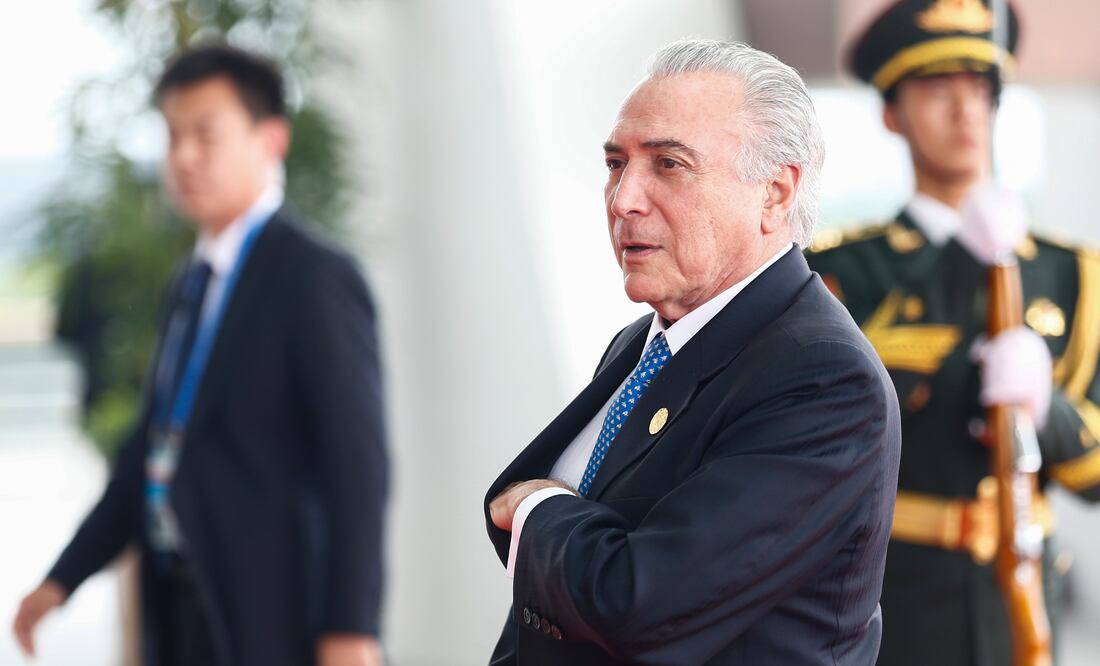 El presidente de Brasil, Michel Temer llega al Centro Internacional de Exposiciones de Hangzhou para asistir a la Cumbre del G20 en China (Foto: AP)