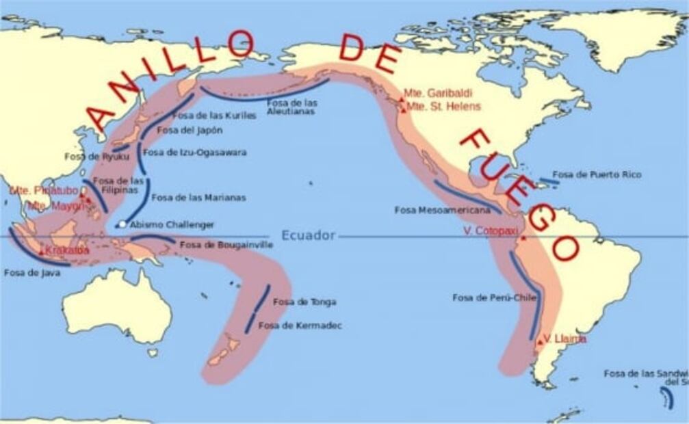 Cinturón de Fuego, la región del mundo donde hay más terremotos