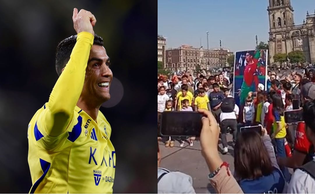 Así celebraron el cumpleaños de Cristiano Ronaldo en el Zócalo de la CDMX - Foto: @cristiano en Instagram/Especial