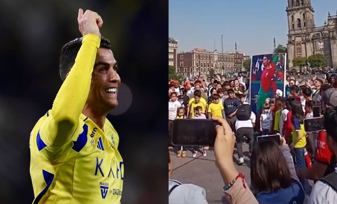 Cristiano Ronaldo reúne a aficionados en el Zócalo de la CDMX para celebrar su cumpleaños; así se vivió el divertido momento