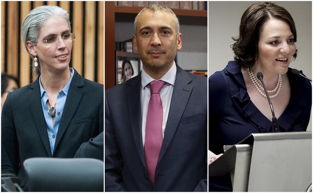 De izquierda a derecha: Pamela San Martín y Benito Nacif, exconsejeros electorales; y María del Carmen Alanís, exmagistrada electoral. FOTOS: Archivo/El Universal