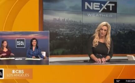 Meteoróloga de Los Ángeles se desmaya durante transmisión en vivo y se hace viral 