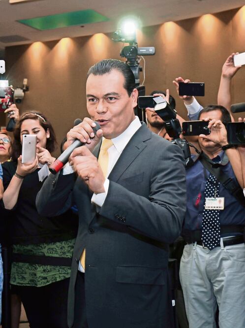 Zepeda destacó su labor contra el crimen en Nezahualcóyotl (JORGE ALVARADO. EL UNIVERSAL)