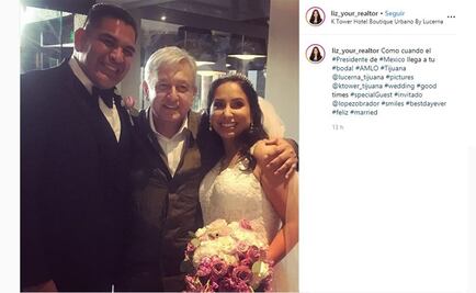 AMLO  "se cuela" a una boda en Tijuana y se toma fotos 