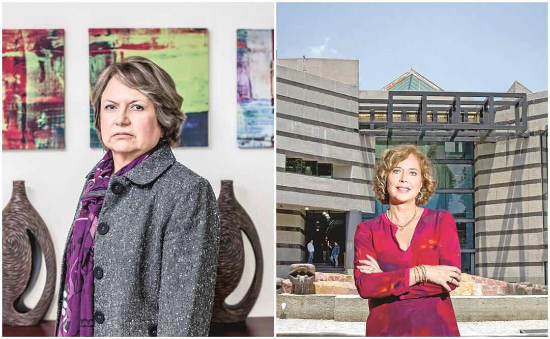 Suemi Rodríguez Romo, ex directora de la Facultad de Estudios Superiores Cuautitlán; Rosaura Ruiz, directora de la Facultad de Ciencias (YADÍN XOLALPA Y FEDERICO GAMA. EL UNIVERSAL)