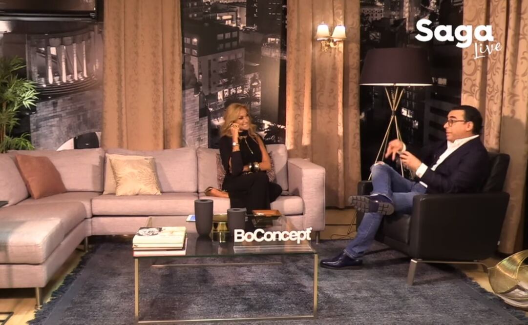 Adela Micha y Adal Ramones. Foto: Captura La Saga