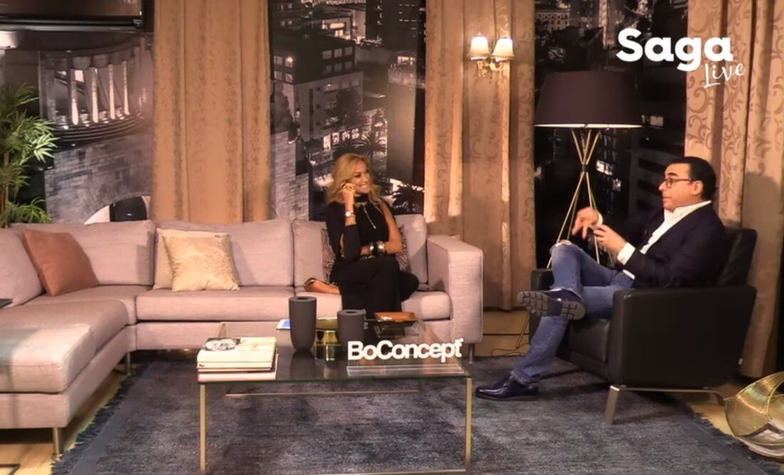 Adela Micha y Adal Ramones. Foto: Captura La Saga