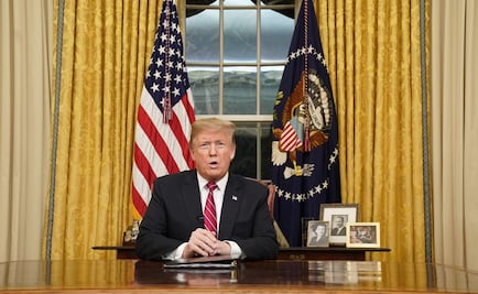 En mensaje de tv, Trump insiste en muro fronterizo; pide 5 mil 700 mdd