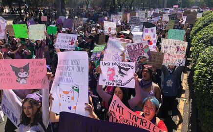 FOTOS: Las consignas de la Marcha 8M, "una motomami cuida a otra motomami"