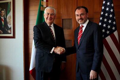 Se reúne Videgaray con Rex Tillerson