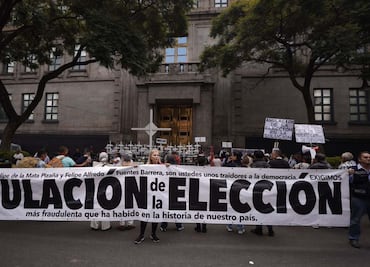 Se manifiestan en la SCJN en apoyo a la ministra Norma Piña; exigen la anulación de la elección judicial