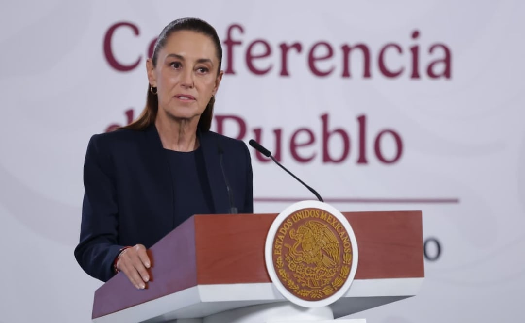 La Mañanera del Pueblo encabezada por la presidenta Claudia Sheinbaum Pardo en el Salón Tesorería de Palacio Nacional. Foto: Fernanda Rojas / EL UNIVERSAL