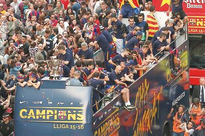 Rinden culto a jugadores blaugrana