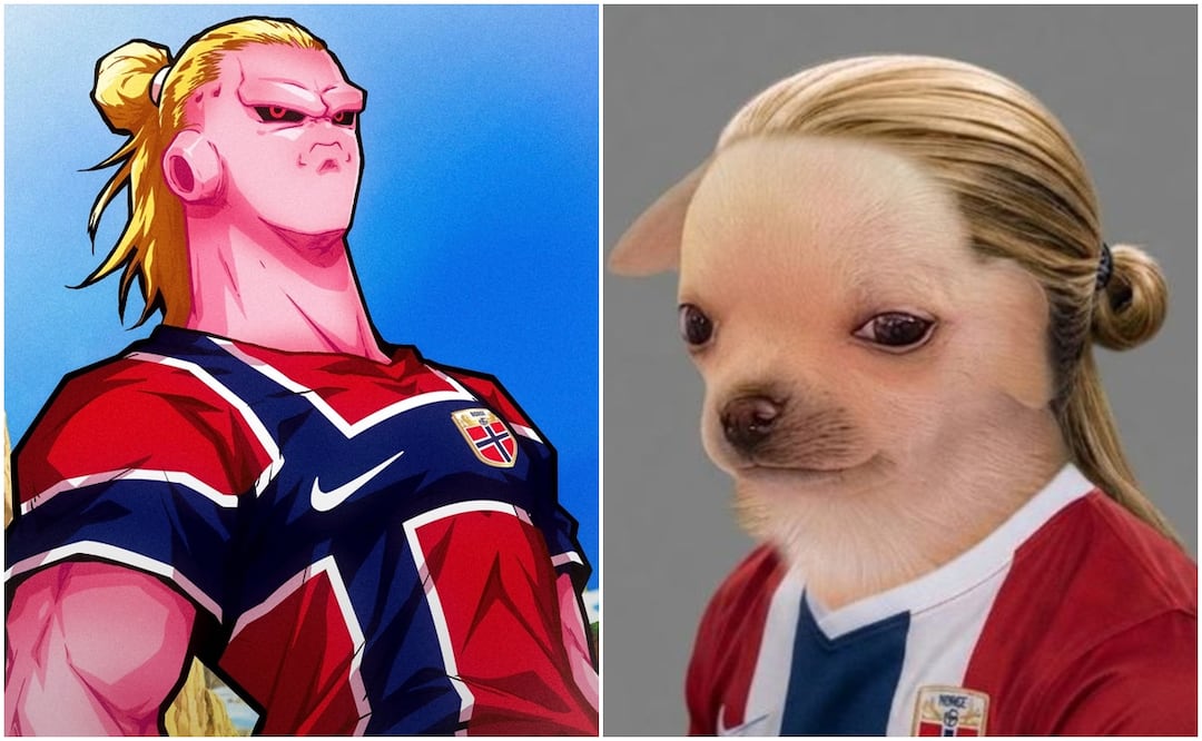 El humor se hizo presente previo al partido de Noruega contra Inglaterra. Fotos: Redes Sociales