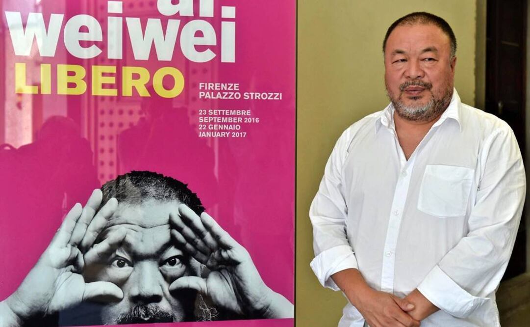 Ai Weiwei presentó hoy en Florencia "Libero", una exposición retrospectiva en la que reflexiona sobre el drama de los refugiados en línea con su actividad como destacado disidente intelectual. FOTO: Maurizio Degl' Innocenti/EFE.