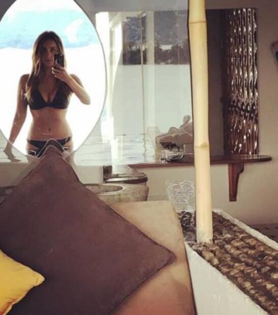 Así se ve Dulce María en bikini