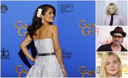 Brad Pitt y Salma Hayek, artistas que visten Gucci