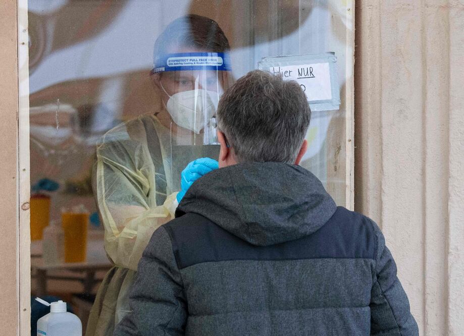 Prueba diagnóstica Covid-19 Foto: AFP / Thomas Kienzle