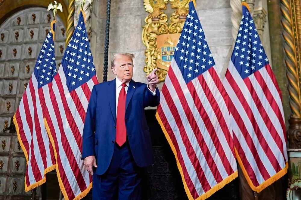 El republicano Donald Trump, ayer en Mar-a-Lago, Florida. Foto: Rebecca Blackwell / AP