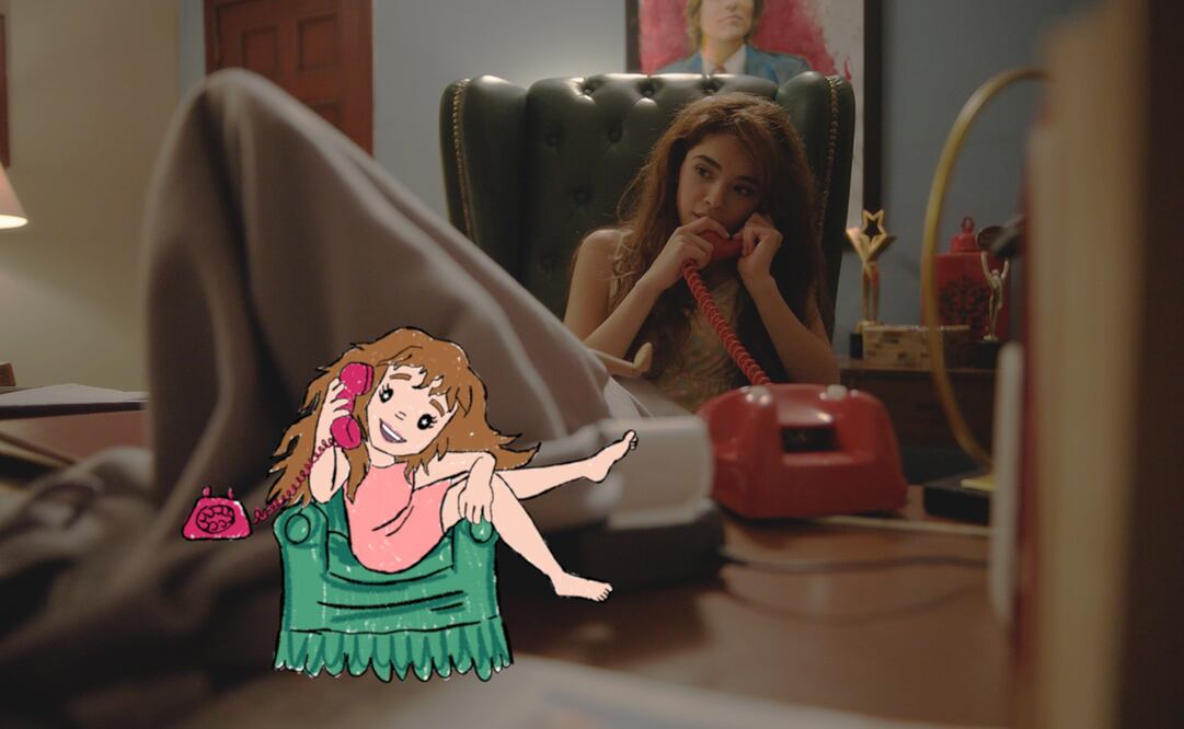 Escenas con la actriz Regina Villaverde (Gloria de joven) utilizan este recurso. Foto: Televisa Univisión