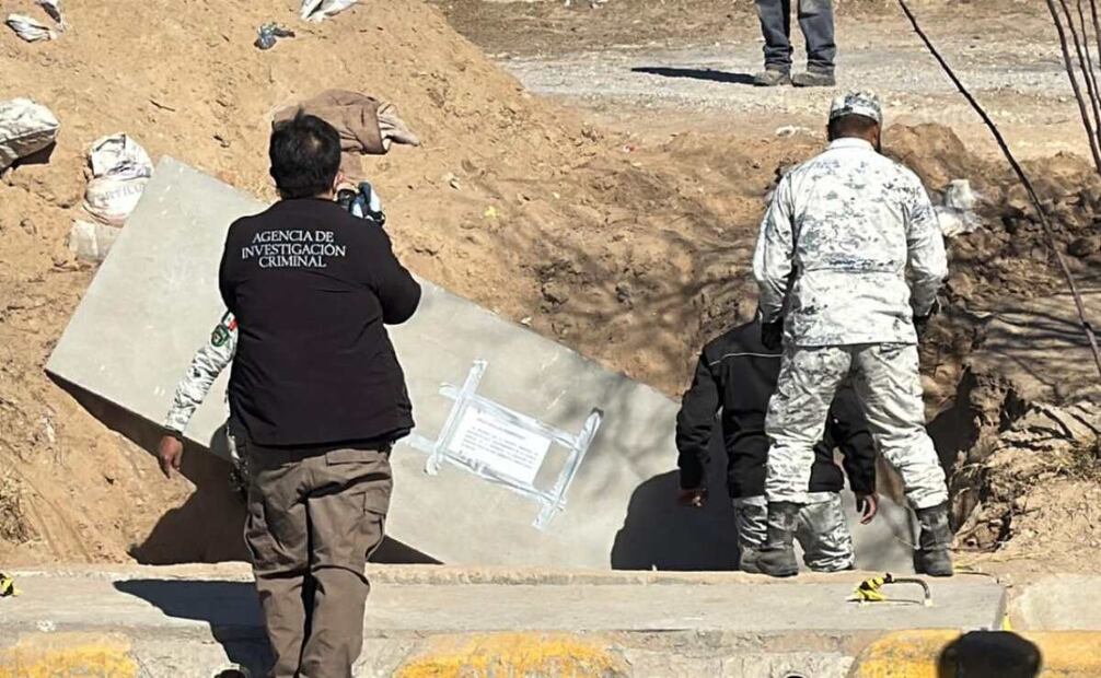 Comienzan trabajos para tapar túnel migrante entre Ciudad Juárez y Texas (27/01/2025). Foto: Especial