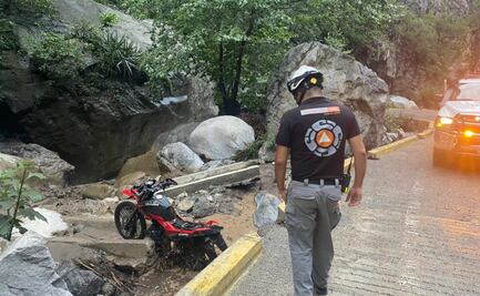 Alertan por fuertes lluvias en la Sierra de Santiago, Nuevo León