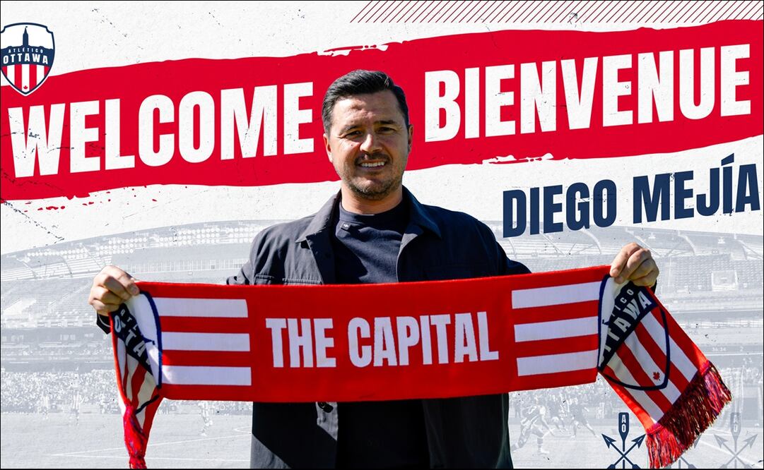 Diego Mejía ya fue presentado en Canadá con el Atlético Ottawa - Foto: Atlético Ottawa