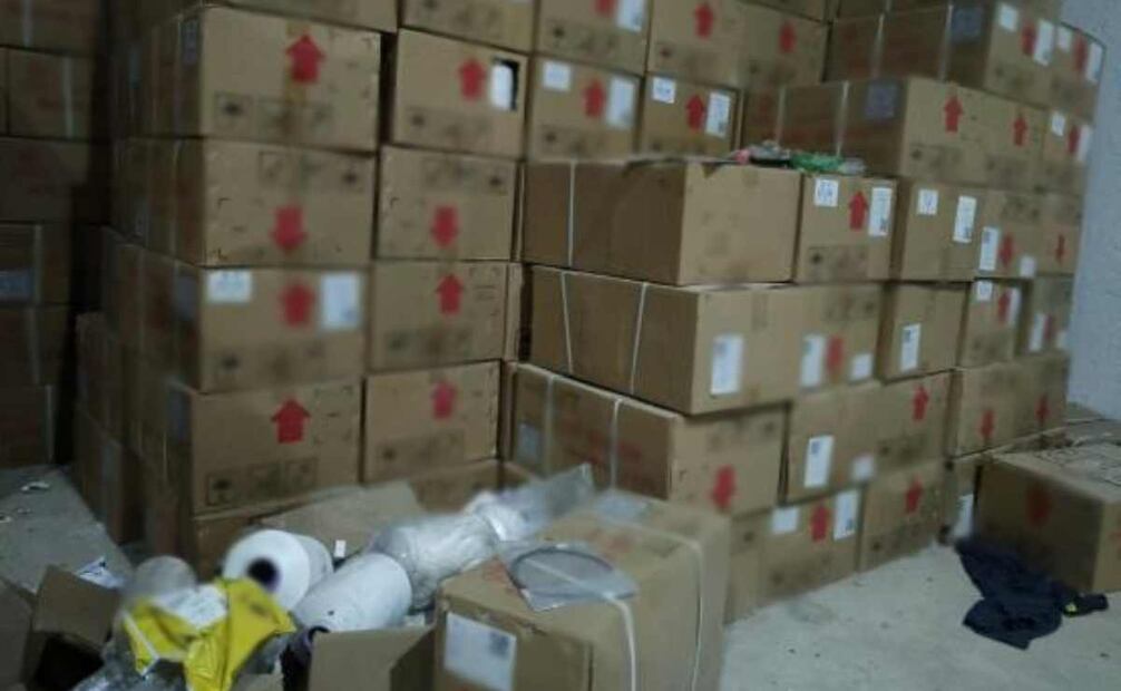 Objetos incautados durante la detención de "Los Lavadora". Foto: Especial