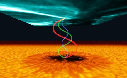 Una cavidad resonante existe sobre las manchas del Sol