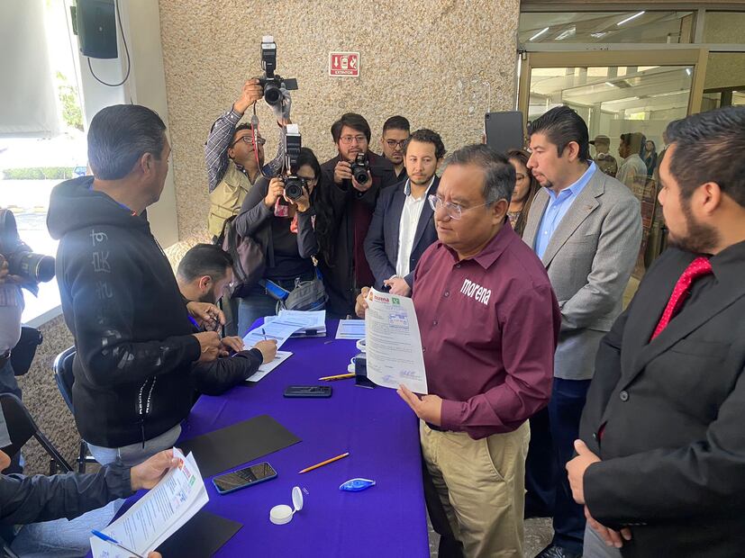 Morena, Partido Verde y PT, formalizan alianza para CDMX. FOTO: Omar Díaz/ EL UNIVERSAL/